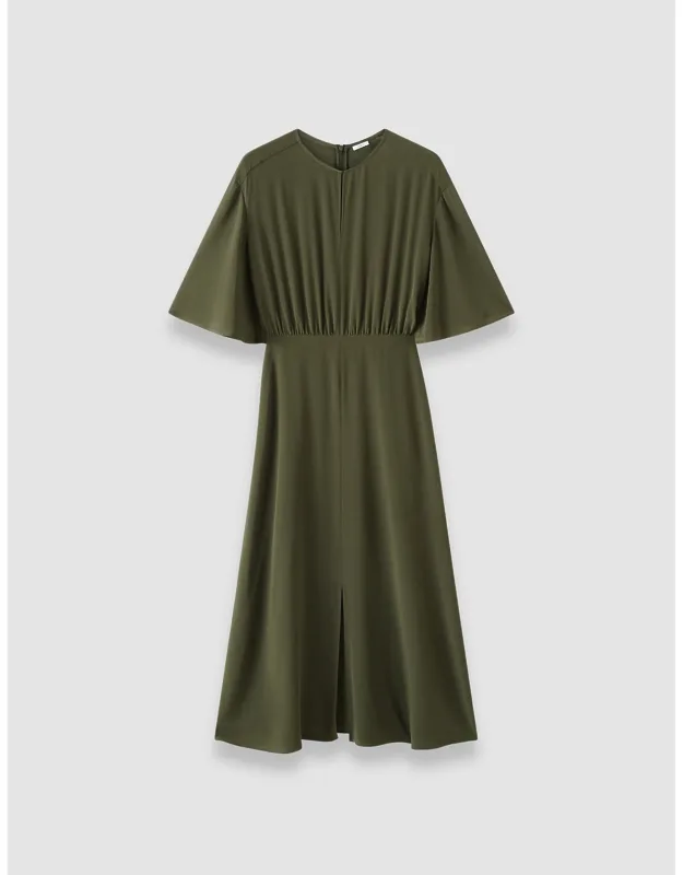 Crepe De Soie Silk Dress