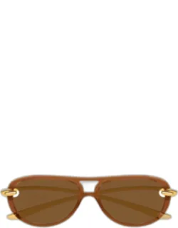 Knot 58mm Aviator Sunglass