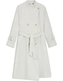 Belted Coat With Double-breasted Closure