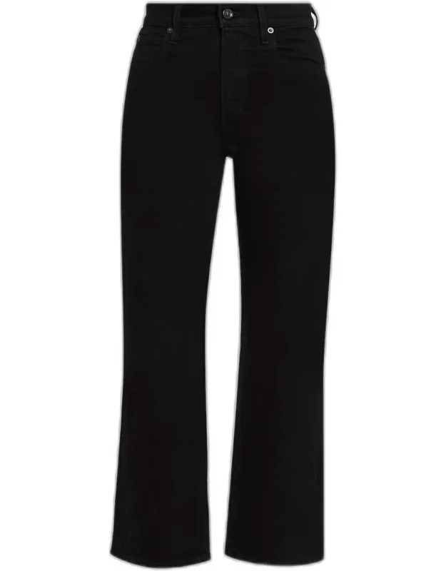 High-rise Straight Jeans