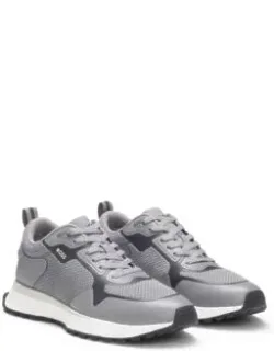 Boss Mesh-detail Trainers In Mixed Materials - Sneakers With Eva Outsole And Branding