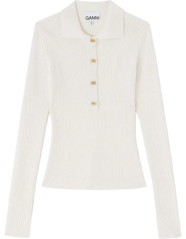 Ribbed Polo Shirt