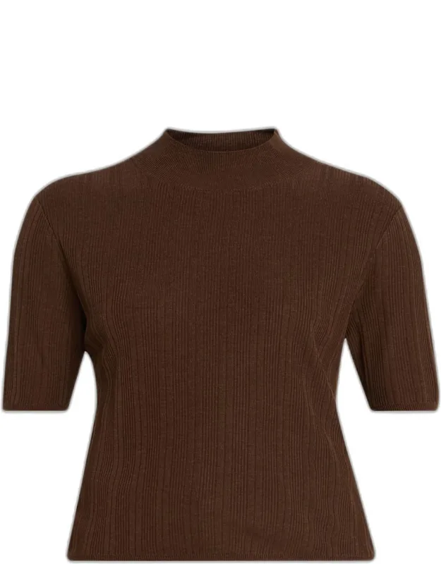 Laya Mock-neck Knit Sweater