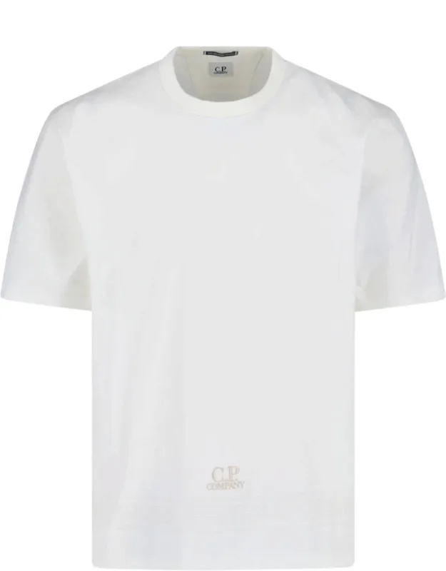 Logo T-shirt With Contrast Embroidery And Stitching