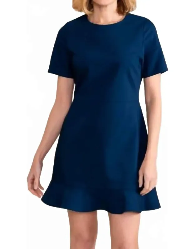 Catherine Mini Dress - A-line Silhouette, Comfortable Pull-on Design