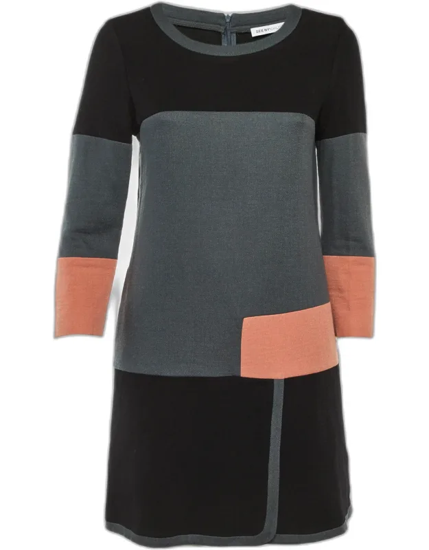 Wool Blend Sheath Dress