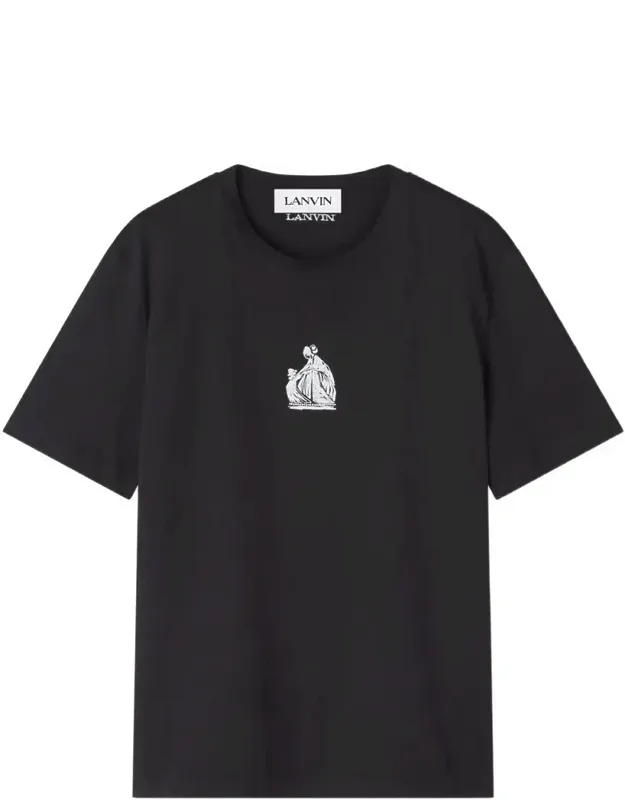 Embroidered "m & D" Logo T-shirt