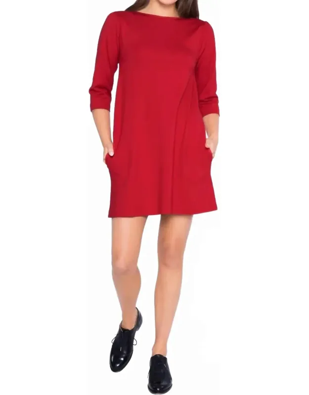Ponte Knit A-line Dress