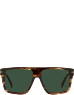 Eyewear Sunglasses Havana Green Square Acetate