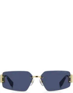Sunglasses Gold Blue