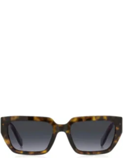 Sunglasses Havana Grey Shaded Rectangle Acetate