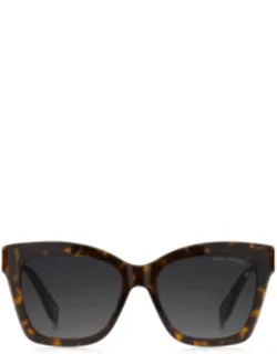 Sunglasses Havana Grey Shaded Cat-eye Acetate
