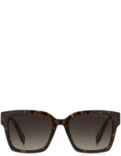Sunglasses Havana Shaded Brown Rectangle