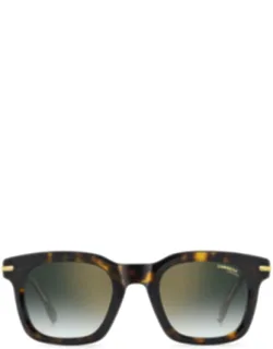 Sunglasses Havana Shaded Green Rectangle Acetate