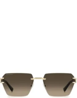 Dsquared2 Sunglasses Gold Geometric