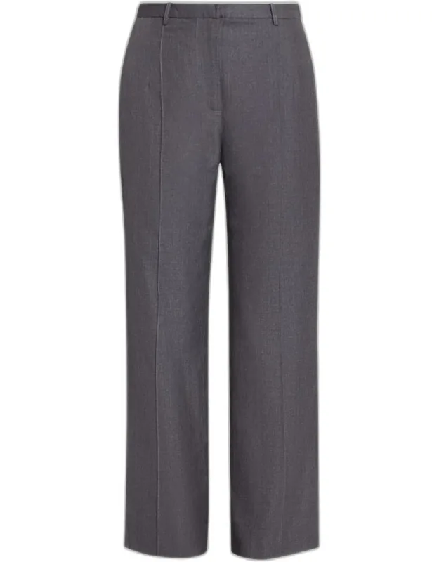 Pleated Twill Trousers