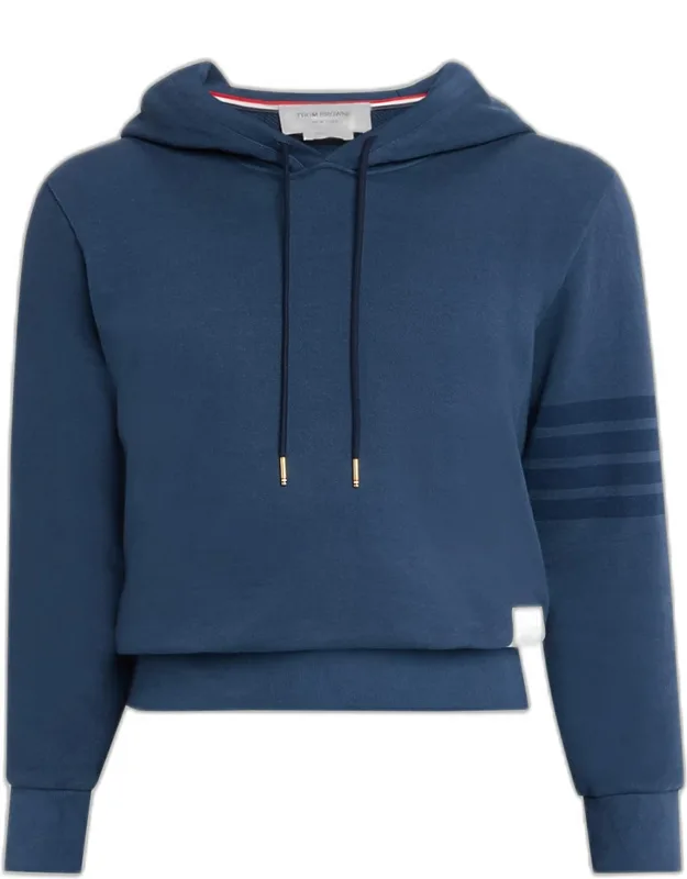 4-bar Cotton Hoodie