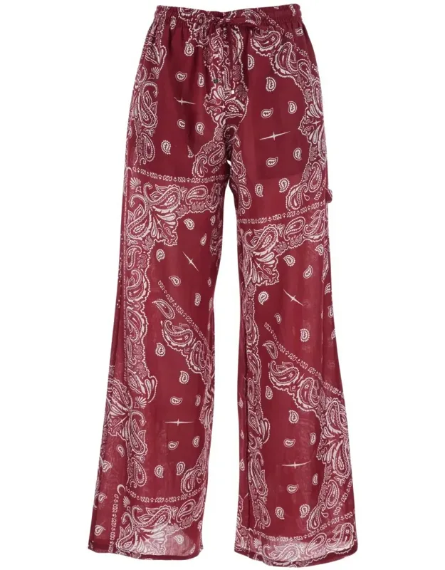 Wide-leg Printed Pants