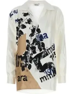 Jacket Silk Twill Weave, All-over Logo Print