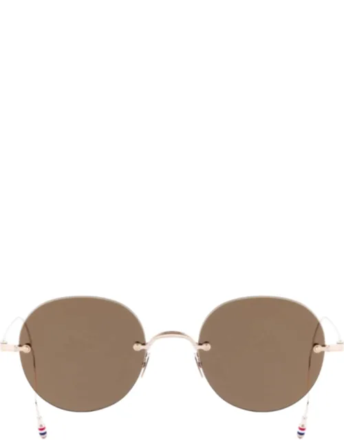 Thom Browne Sunglasses - Rimless Oversized, Brown Lens