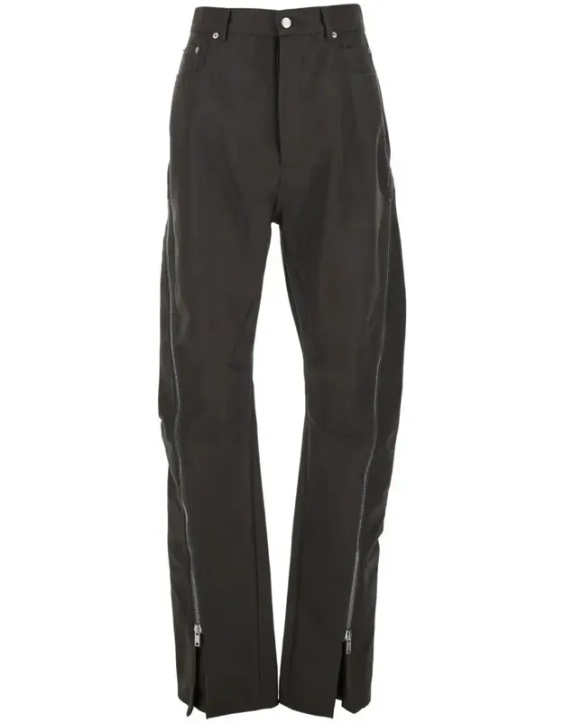 Bolan Banana Pants With Zip Details In Cotton Stretch