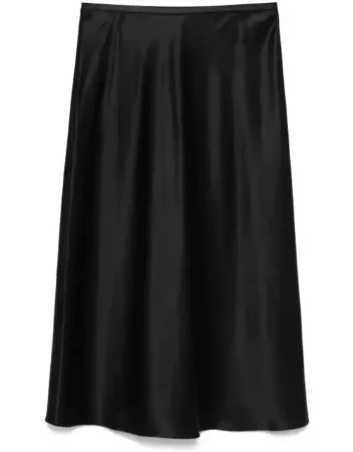 Skirt With Elasticated Waistband And A-line