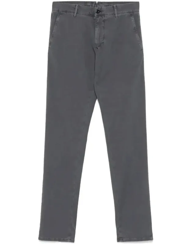 Incotex Tapered Pants With Unmatched Style And Comfort, Featuring A Button-and-zip Front Closure And Double Welt Pockets.