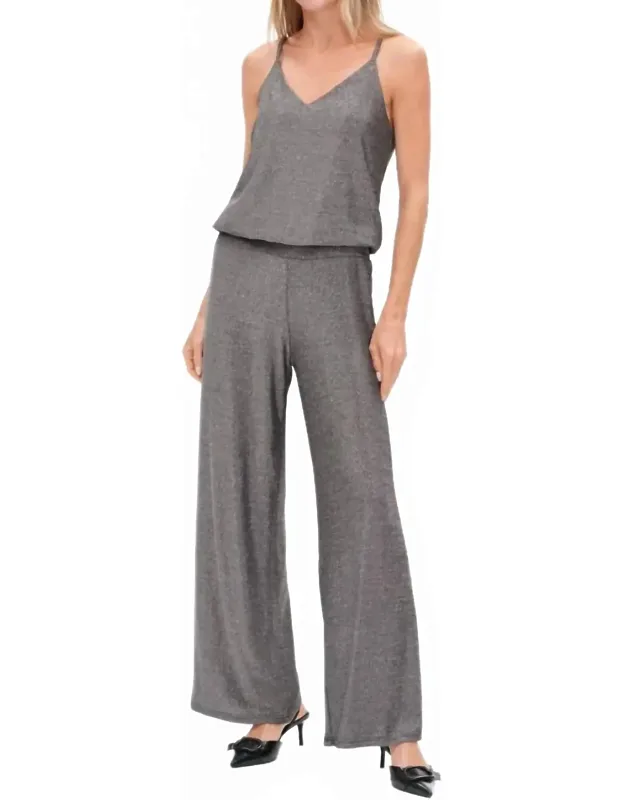 Knit Lurex Jumpsuit