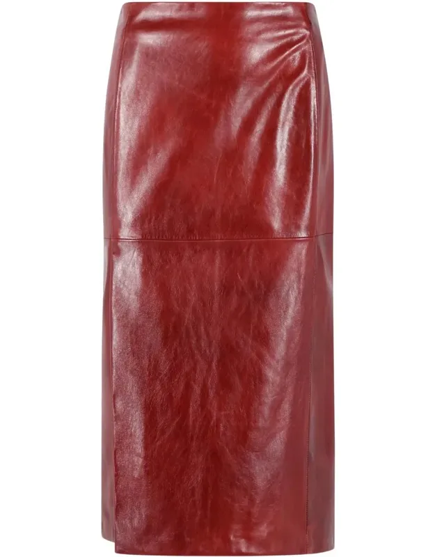Leather Straight Skirt