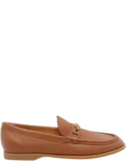 Flat Shoes With Metallic Details And Rubber Sole