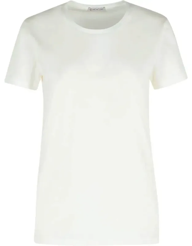 Moncler T-shirt With Finished Crew Neck And Tone-on-tone Stitching