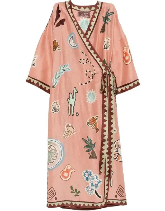 Wrap Midi Dress