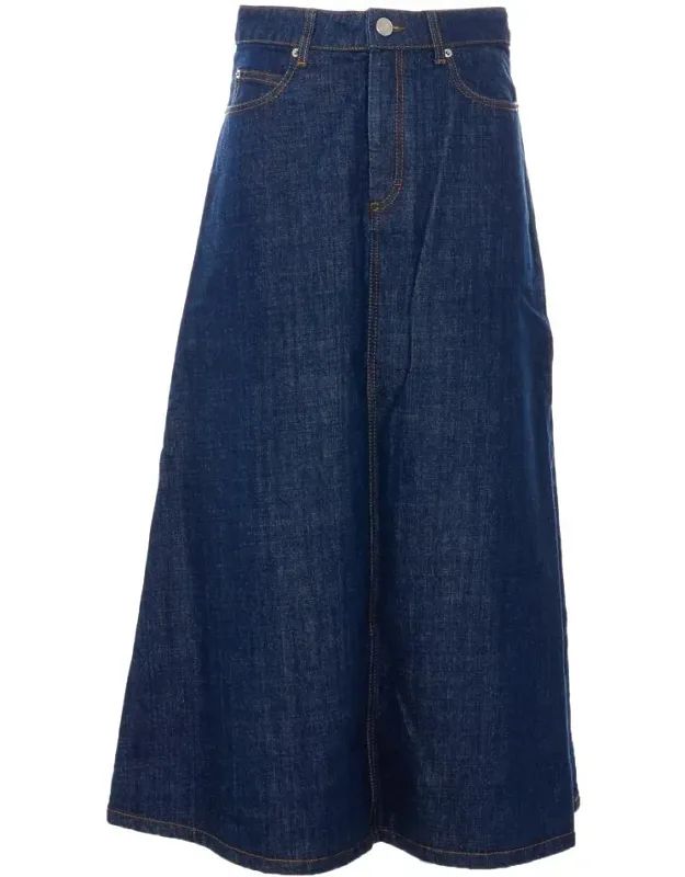 Skirt High Waist Wide Leg