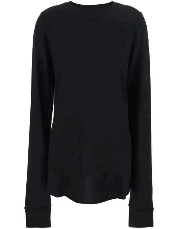 'girder' Long-sleeve T-shirt With Logo Patch On The Side In Cotton