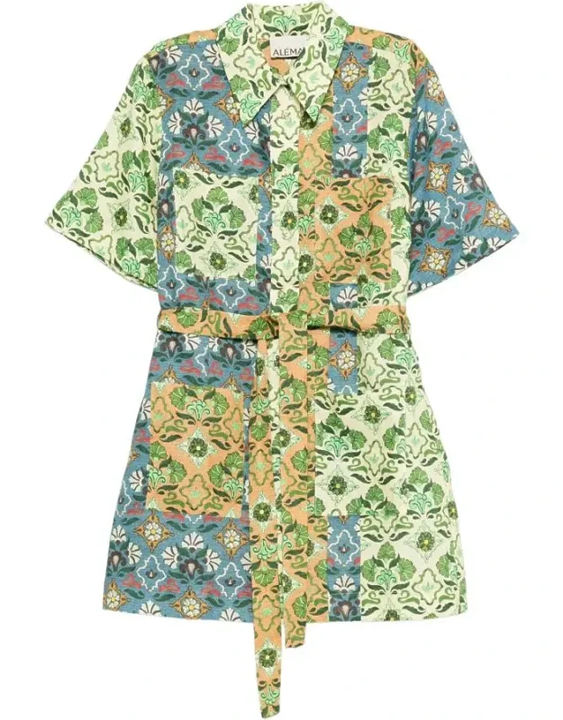Spliced Mini Dress