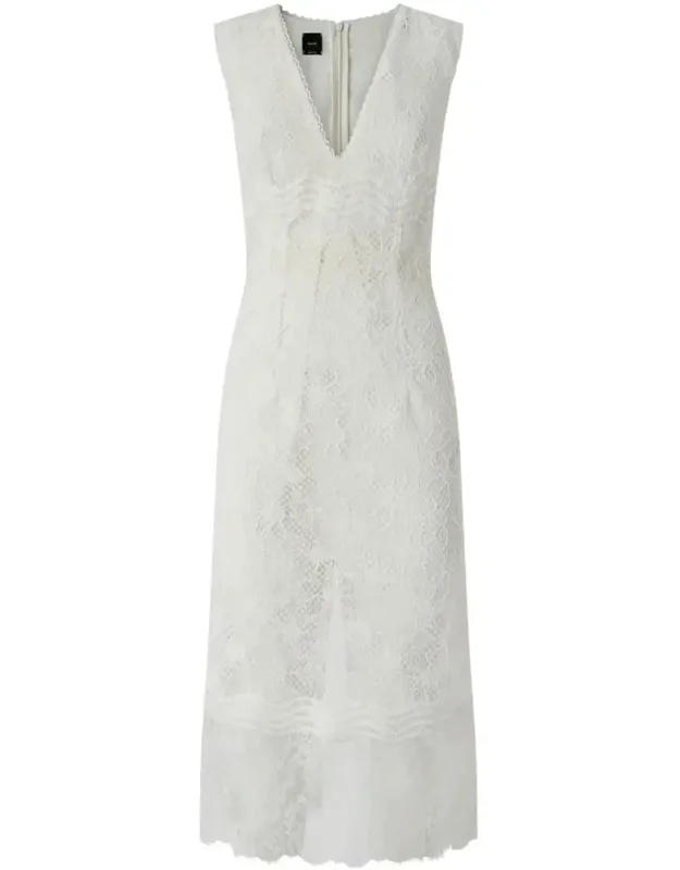 Lace Dress With V-neck