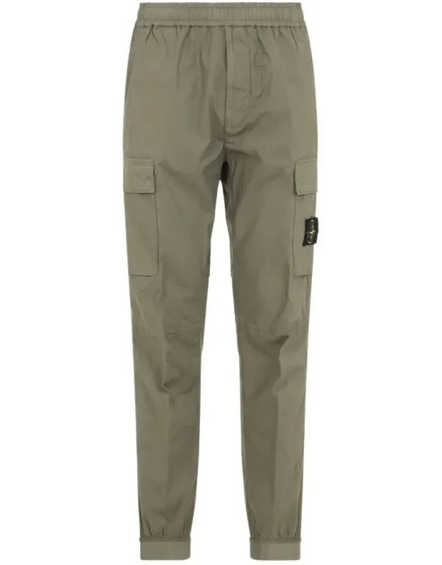 Pants With Patch Logo And Pockets