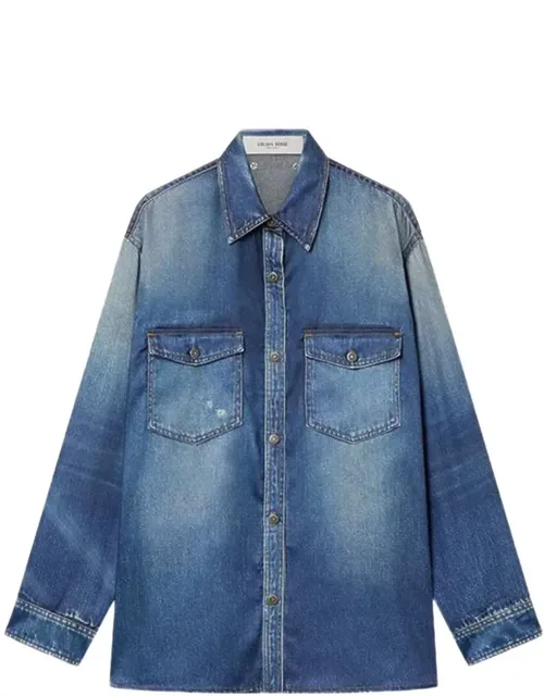 Journey Patty Over Shirt Archive Denime Print