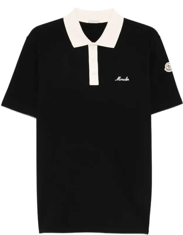 Cotton Polo Shirt With Contrasting Collar