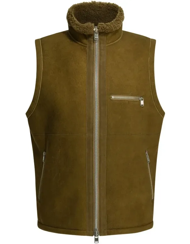 Shearling Sleeveless Jacket