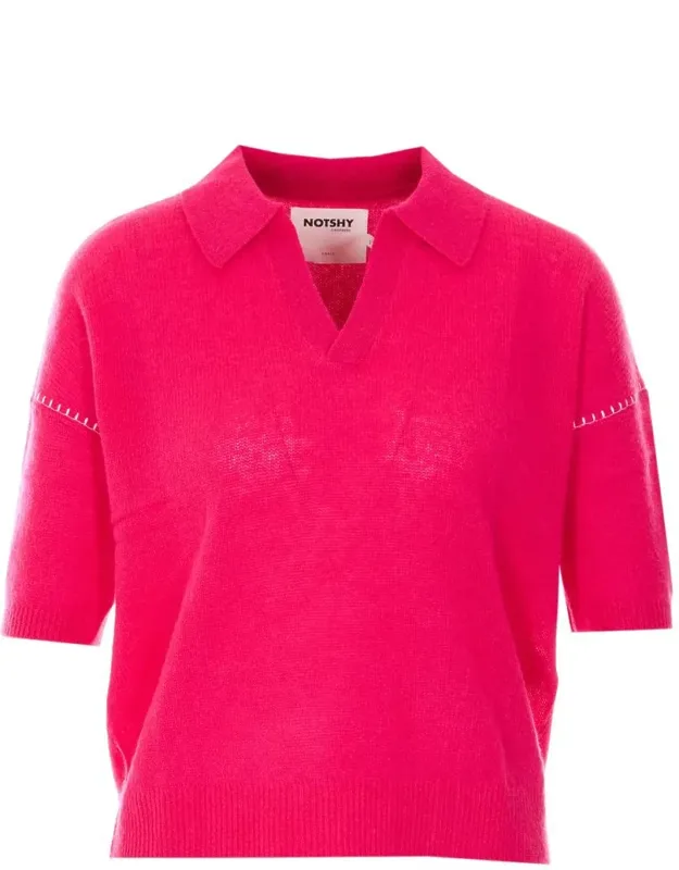 Not Shy Sweater V-neck Collar