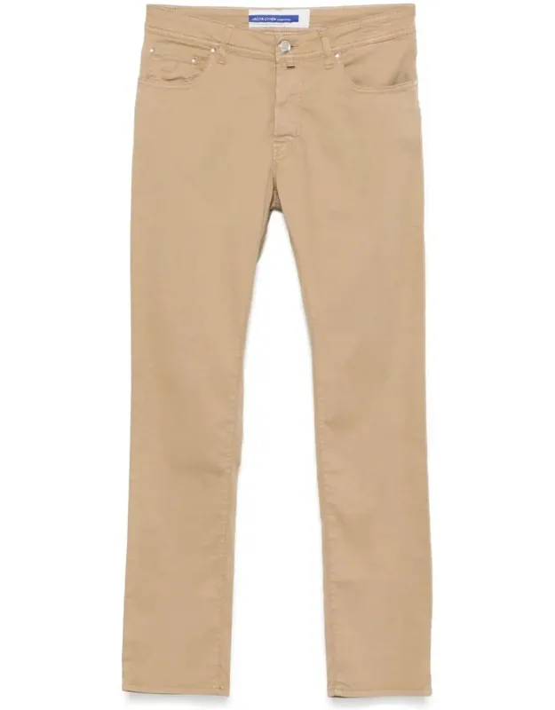 Jeans With Button Fly Fastening And Classic Five Pockets