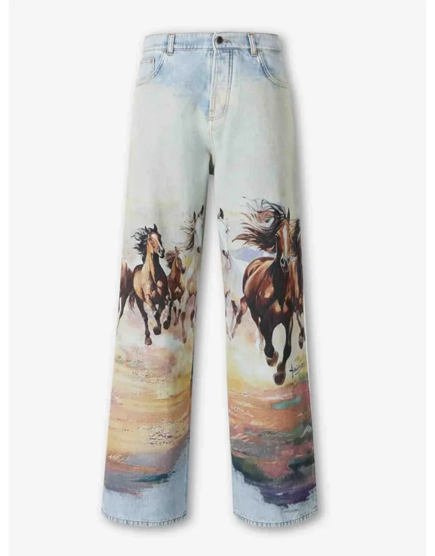 Horse Wide Leg Jeans