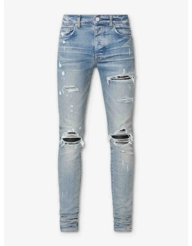 Amiri Jeans - Slim Fit Stretch Denim With Distressed Wash