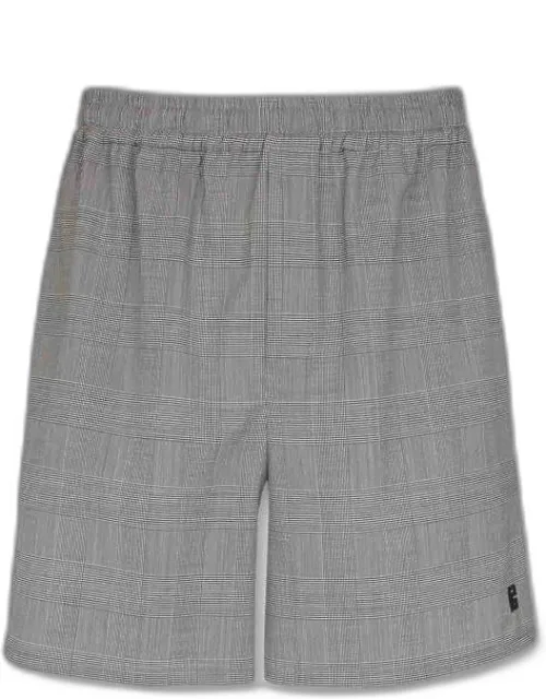Wide Leg Satin Bermuda Shorts