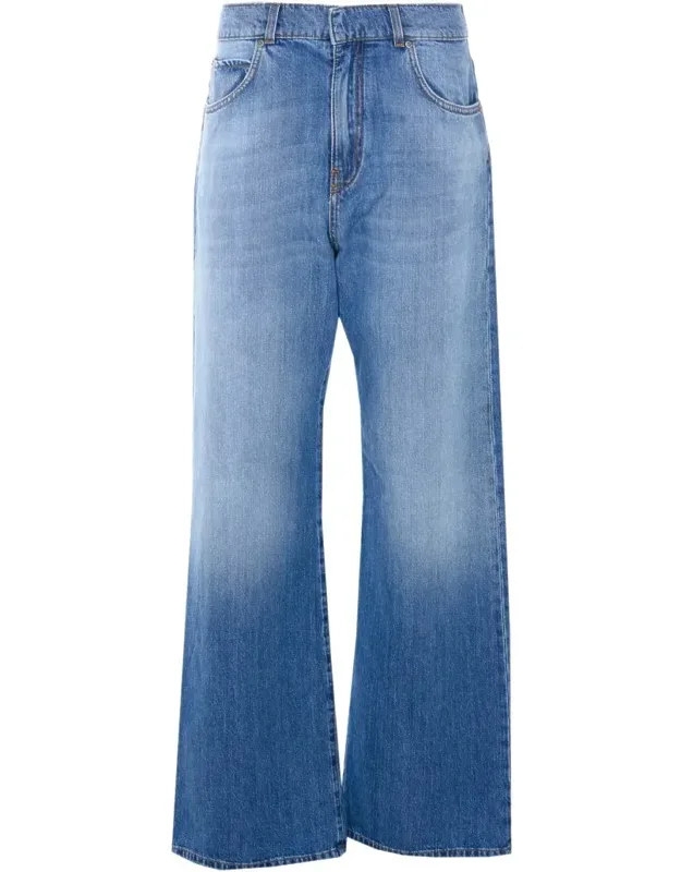 Jeans With Button And Zip Closure And 5 Pockets