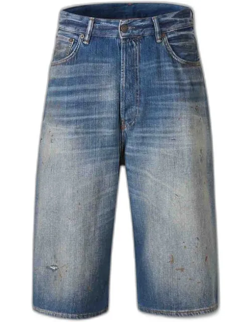 Denim Bermuda Shorts