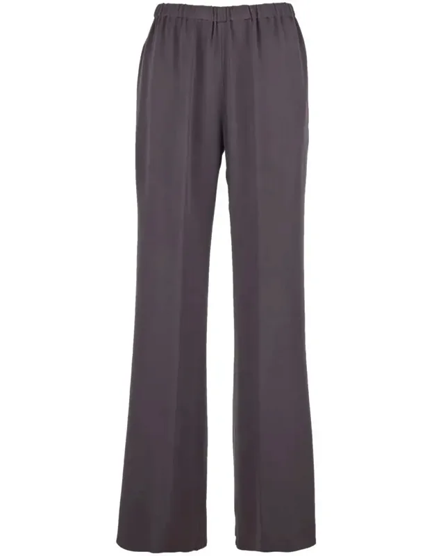 Elastic Waist Pants In Viscose Blend