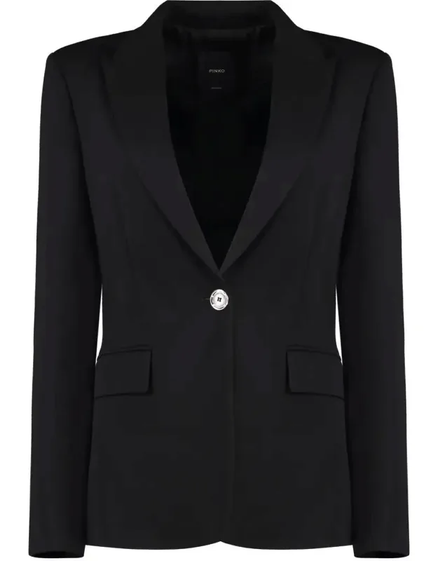 Signum Single-breasted Viscose Blazer