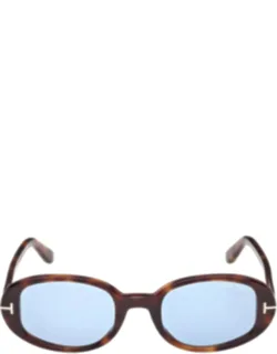 Tom Ford Eyewear Sunglasses Oval Acetate 49 Mm Lens Width